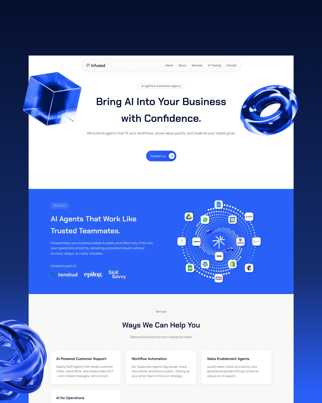 Infused — AI Agents & Automation Agency Website media