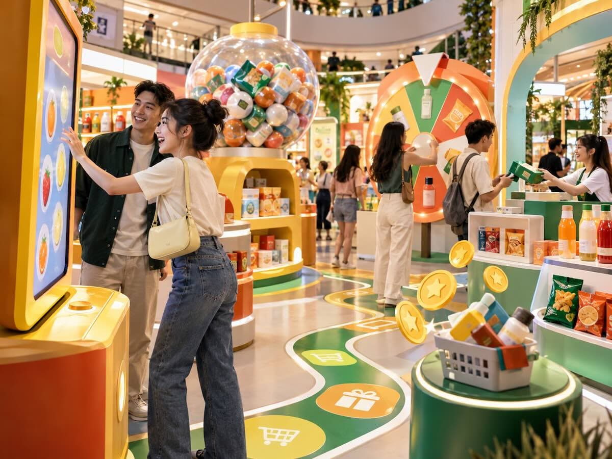 Ilustrasi Gamification Marketing FMCG: Mekanik Game, Sampling, dan Reward