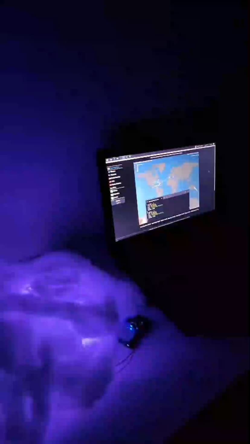 Realtime Lightning Strike LED Installation