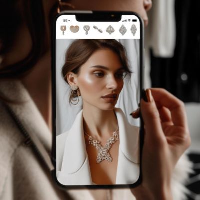 Tenstud service: Augmented reality jewelry make-up fashion virtual try-on